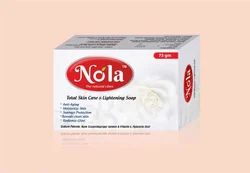 Solid Rectangle Nola Radiance Glow Skin Whitening Soap, for Bathing, Packaging Type : Box