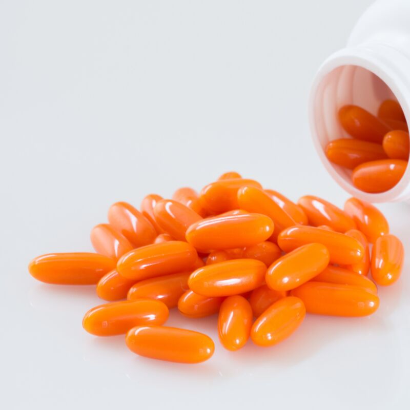 Orange Coenzyme Q10 Capsules