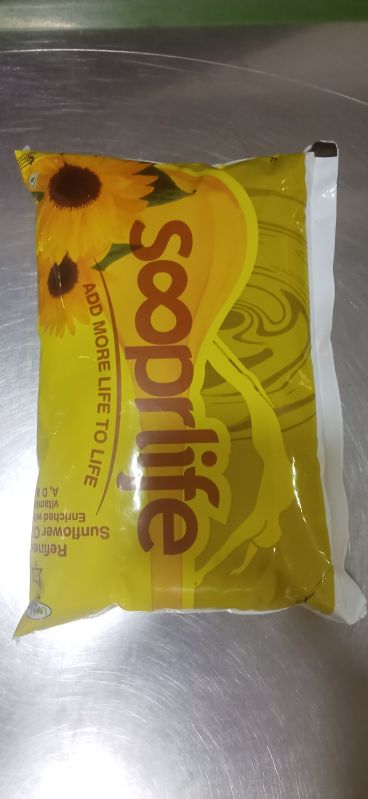 Sooper Life Sun Flower Oil, For Cooking, Packaging Size : 1l