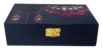 Mdf Polished wooden jewellery box, Style : Modern