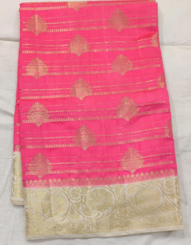 Light Pink Matka Silk Saree, Occasion : Festival Wear, Party Wear