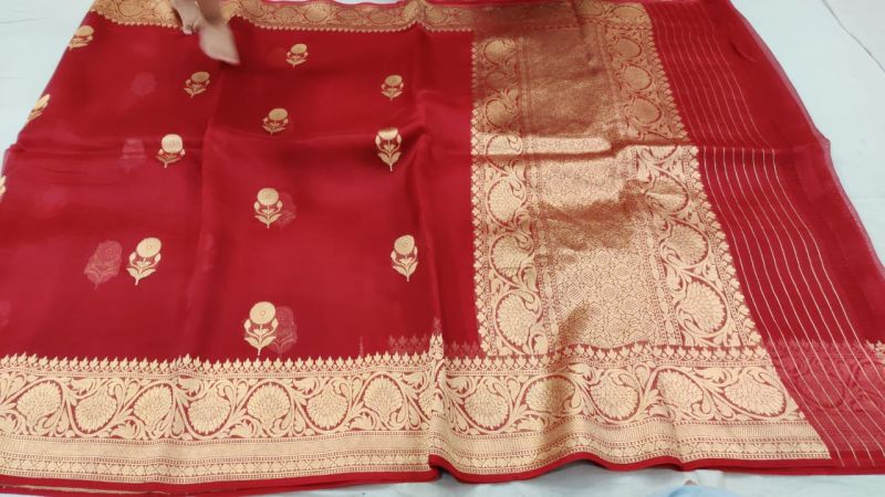 Red Banarasi Silk Saree