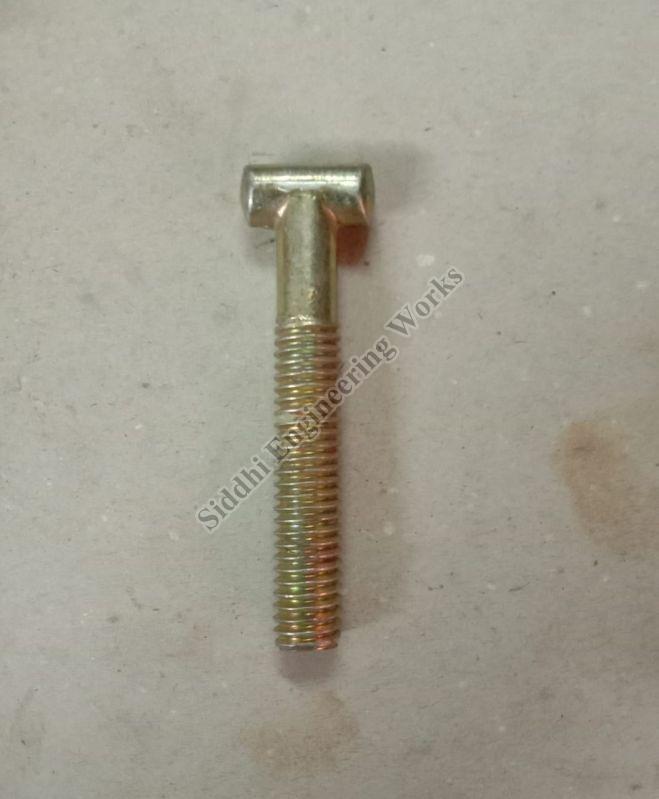 Grey-Golden Polished Metal L Shape Bolt, for Automobiles, Automotive Industry, Fittings, Size : Customised