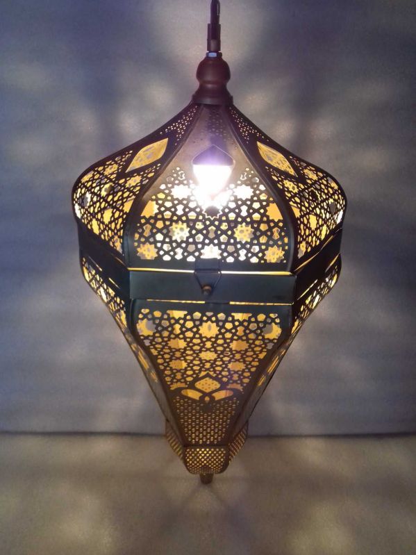 Black AL2031 Morakkan Iron Ceiling Lamp, for Lighting, Style : Antique