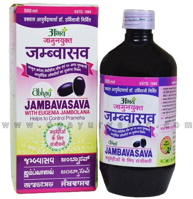 Liquid 250 Ml Abhay Jambavasava Syrup, for Health Supplement, Lever Use, Sealing Type : Single Seal