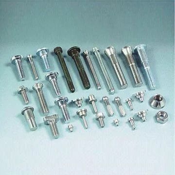 Steel Three Wheeler Nut Bolts, for Automotive(Three Wheeler), Color : Black, Silver