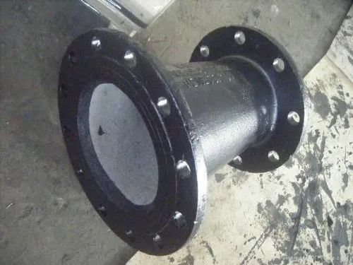 Round Shape Ductile Iron Double Flanged Reducer, Color : Black