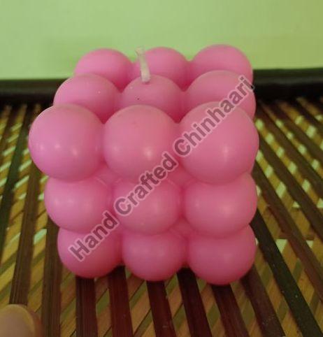 Pink Round Polished Plain Soy Candles, For Lighting, Decoration, Candle Weight : 110 Gm