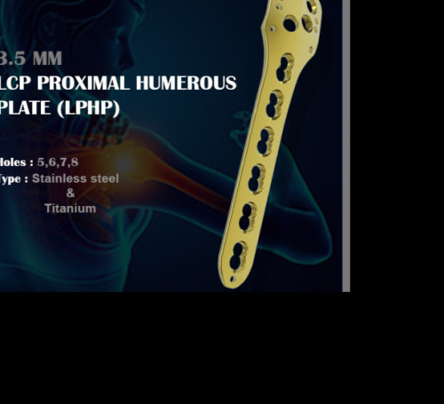 Polished Metal Proximal Humerus Plate For Clinical Hospital Medical Orthopaedic Surgery At