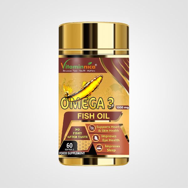 Vitaminnica omega 3 fish oil, Packaging Size : 200gm