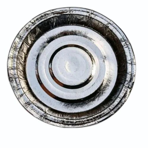 Plain Round 6 Inch Silver Paper Plate