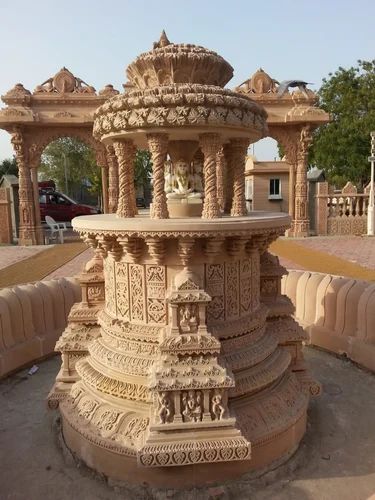 Red Cold Rolled Marble Temple Dome, for Worship, Feature : Easily Assembled, Eco Friendly