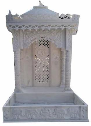 Indoor White Indian Marble Temple