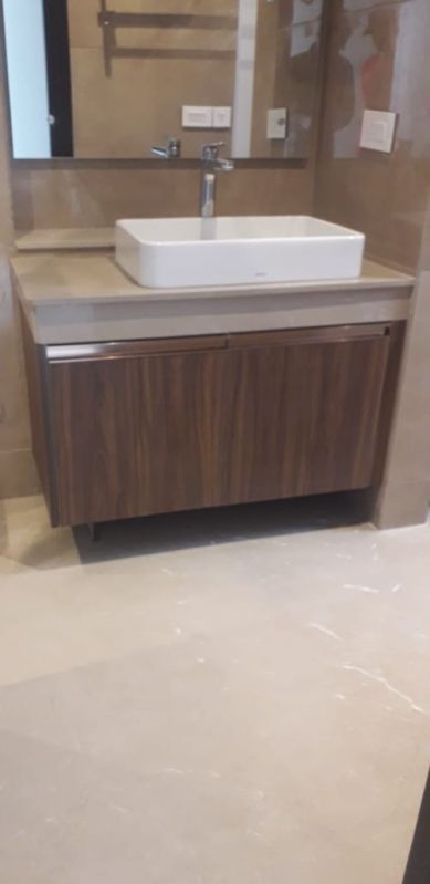 Polished Wooden Bathroom Vanity Cabinet, Feature : Termite Proof, Non Breakable, Hard Structure, Fine Finished