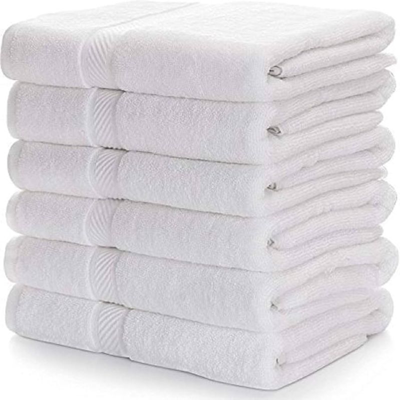 Bleached Cotton Bath Towel, Size : 30*60 Inches