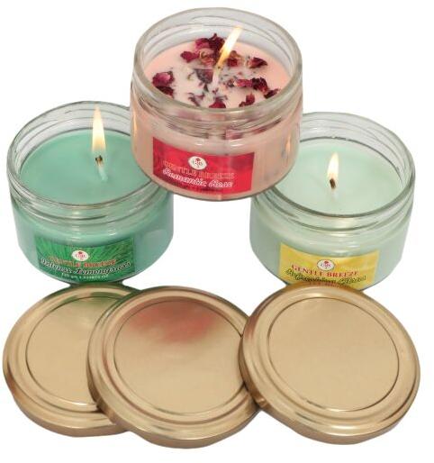 Polished scented jar candles, for Party, Decoration, Birthday, Speciality : Smokeless, Stylish Design