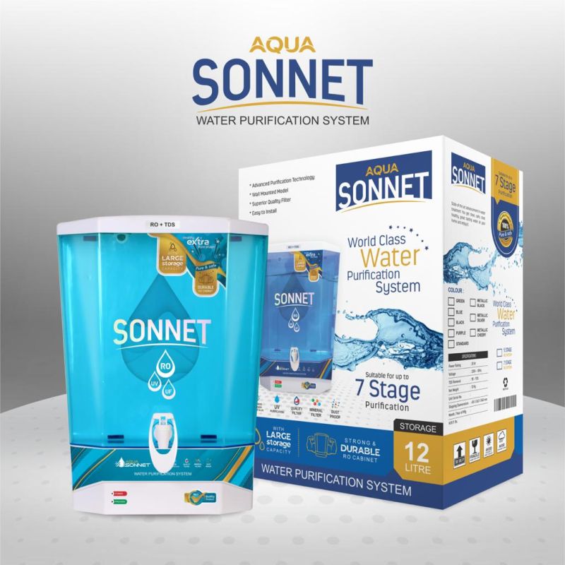 Sonnet Automatic Electric Plastic ro water purifier, Features : Filter Change Alarm