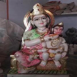 Anjani Mata With Hanuman Statue