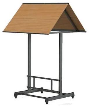 Brown News Paper Reading Stand