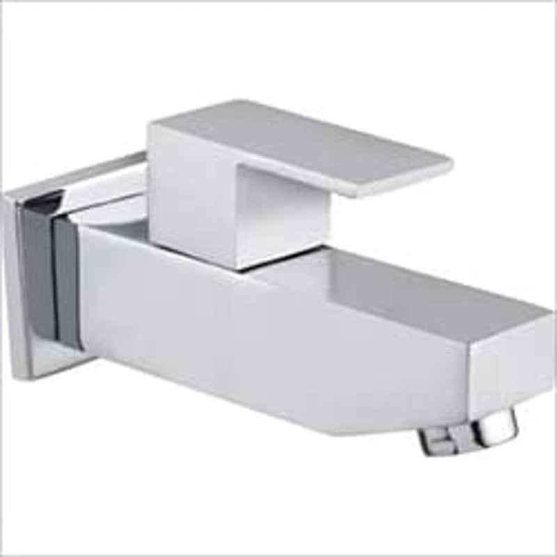 Chrome Brass Bib Cock Tap, for Kitchen, Bathroom, Handle Material : Zink