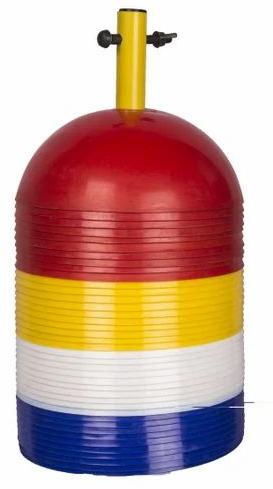 Multicolors Plastic Cricket Dome Cone, Size : 8 - 12 Inch