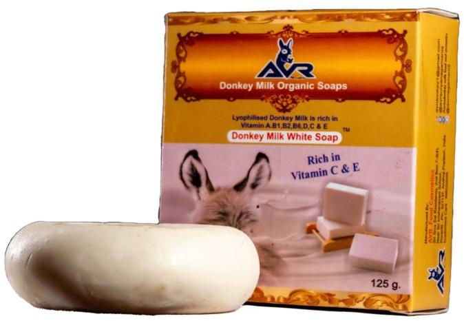 Round Donkey Milk Sheabutter Natural Soap, For Body Wash, Gender : Unisex