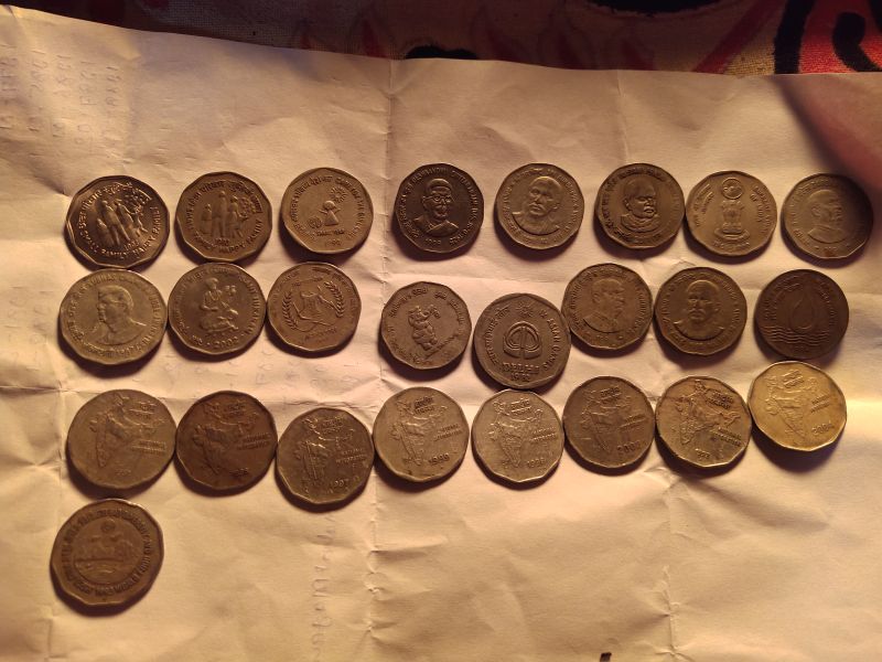 2 rupee coins