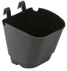 Polypropylene Garden Plastic Hook Pot, Color : Black