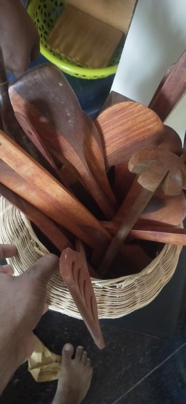 Pathayam Wooden Kitchen Tools, Shape : Spoon