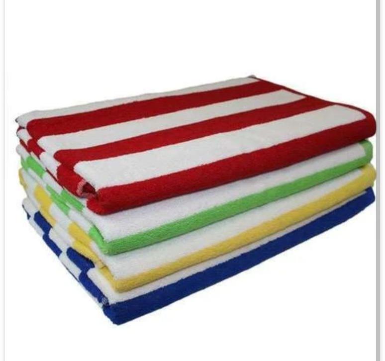 Printed Cotton 750 Grams Stripe Terry Towels, Size : 36*72, 36*72