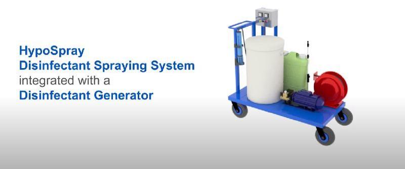 Titanium HypoSpray Disinfectant Spraying System, Certificate : ISO 9001:20015, 14001:20015, 45001:2018