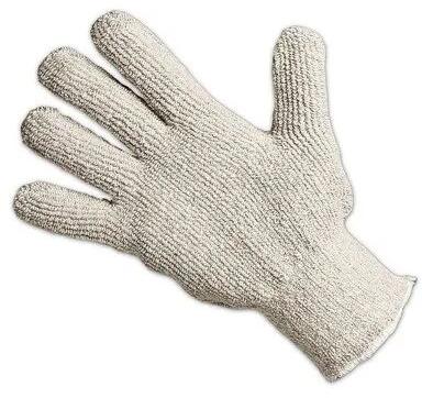 Plain Leather(Buff/Split/Chrome) Heat Resistant Gloves, Gender : Unisex