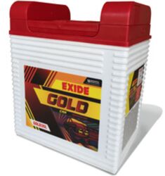 White EXIDE GOLD Battery, for Car, Capacity : <40 Ah