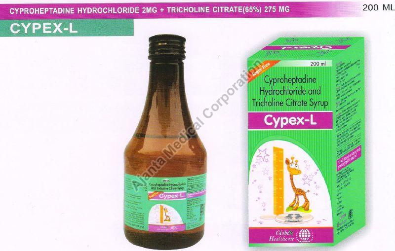 CYPEX L SYRUP 200ML/30ML, for Clinical, Hospital, Personal, Form : Liquid