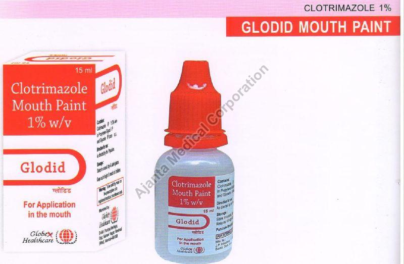 GLODID MOUTH PAINT, Packaging Type : Plastic Bottle