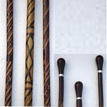 Bamboo Walking Stick, Color : Brown