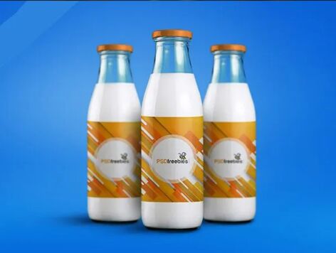 Albatross Clear Milk Glass Bottles, Capacity : 200, 300, 500, 1000 Ml