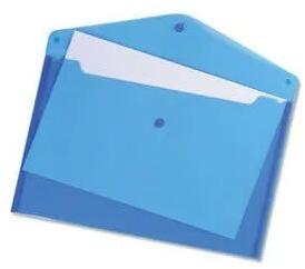 Plastic Envelope Folder, Color : Blue