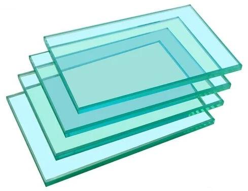 Transparent Toughened glass, for Office, Shape : Flat