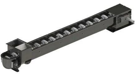Stainless Steel Screw Conveyor, For Industrial Use, Color : Black