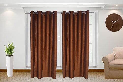 Crush Brown Curtains