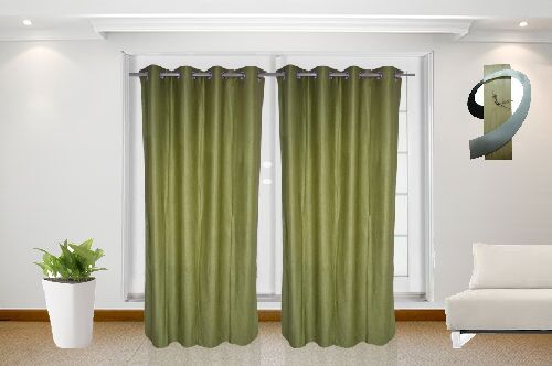 Crush Green Curtains