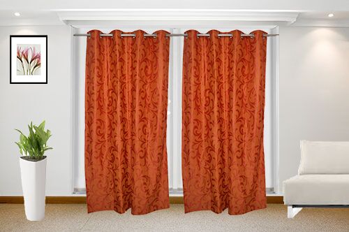 Crystal Orange Curtains