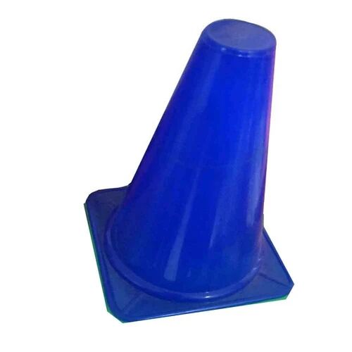 PVC Blue Traffic Cone, Shape : Round