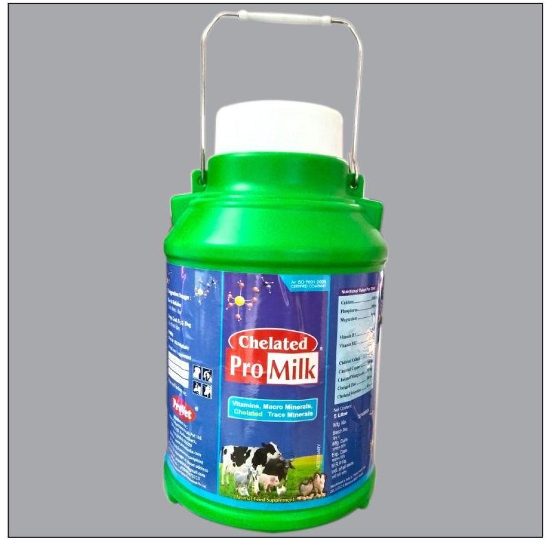 Liquid Promilk Chelated, for Animal Feed, Packaging Size : 5L