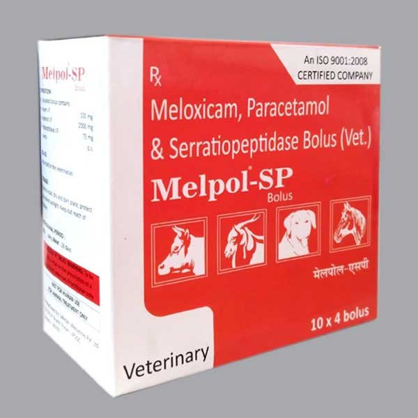 Melpol-SP Bolus, for Veterinary, Composition : Meloxicam 100mg