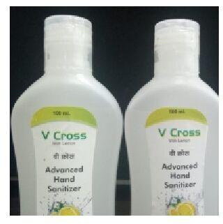 V Cross hand sanitizer, Packaging Size : 100 ML
