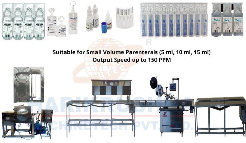 I. V. (Small Volume Parenteral) Packing Line