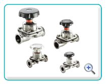 MANUAL SANITARY DIAPHRAGM VALVE