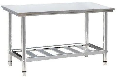 Stainless Steel Work Table, Shape : Rectangular